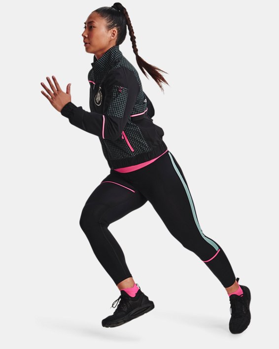 Women's UA Run Anywhere Storm Jacket in Black image number 2